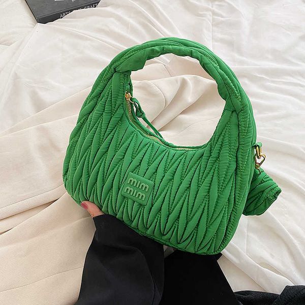 

shoulder bags designer fashion mm handbags wrist women's new style embroidered thread underarm wrinkled handbag ws75 young chic satin s