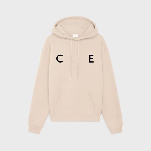 Erkek Hoodies CE Sweatshirts Sweatshirt Tasarımcı Uzun Kollu Celins Mektup Moda Hooded Fleece Sweater Hoody Çift Kış Sonbahar Günlük Moda Çok yönlü Stil 81