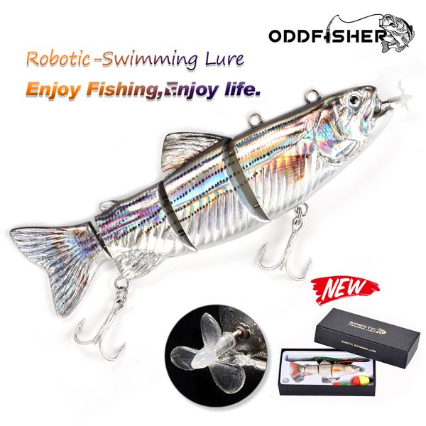 

baits lures robotic swimming fishing auto electric lure bait wobblers for 4-segement swimbait usb rechargeable flashing led light 221111