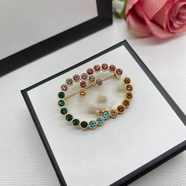 

brooches with letter g shape fashion jewelry new fashion men women universal couple gift presented in box, Gray