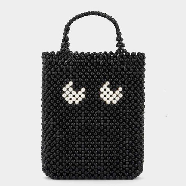 

new anya same dinner bag pearl bag woven bead string evening bar party handbag