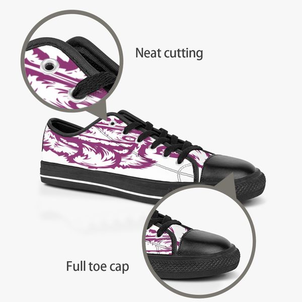

custom shoes classic canvas low cut skateboard casual triple black accept customization uv printing low mens womens sports sneakers breathab
