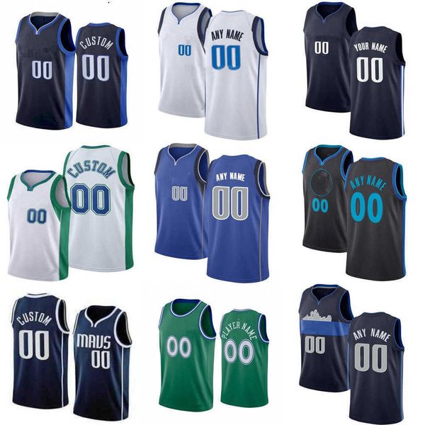 

basketball jersey dallas''mavericks''custom luka women youth 8 josh green 1 theo pinson 2 facundo campazzo 3 jaden hardy, Black;red