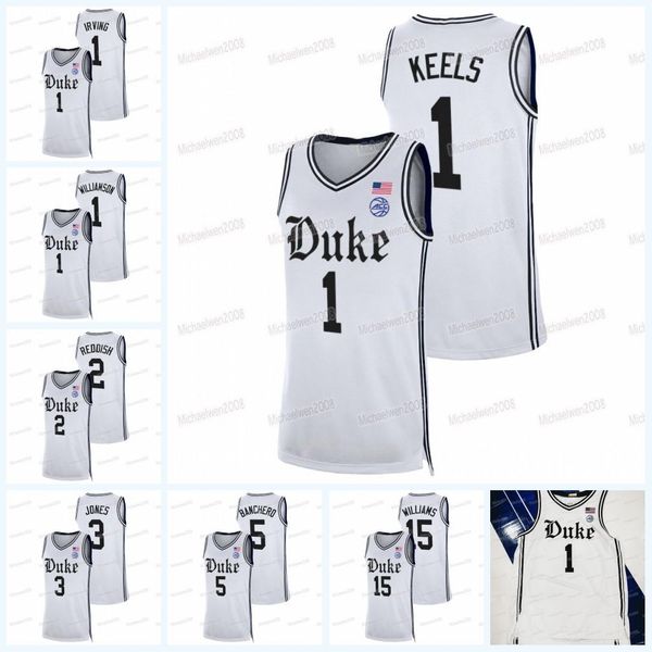 

ncaa duke blue devils 2021-22 limited basketball jersey kyrie irving jayson tatum trevor keels grant hill jeremy roach aj griffin mark willi, Black
