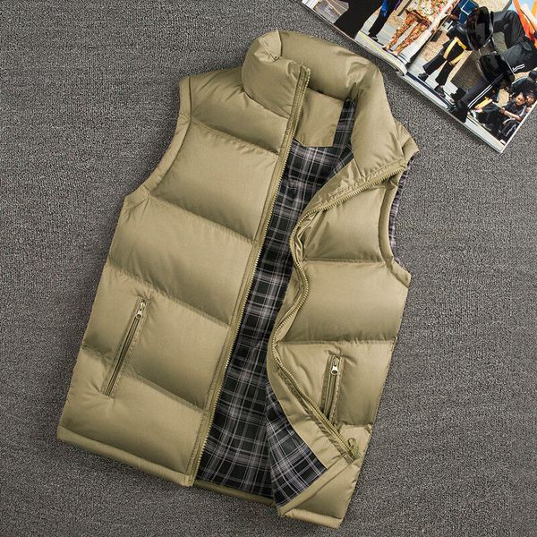 

men's vests stylish autumn winter warm sleeveless jacket slim fit casual coats s waistcoat west mannen 88 221114, Black;white