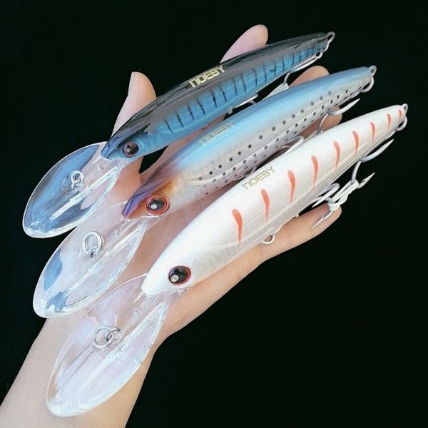 

baits lures noeby 1pc 16cm73g 14cm52g 12cm32g swimbait fishing minnow lure hard artificial bait tackle minnow of wobbler 221111