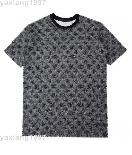 

2023ss spring and summer new hoodies high shirt grade cotton sweatshirts printing short pants sleeve round neck panel t-shirt size m-l-xl-xx, Black;brown