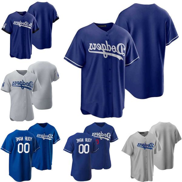 

2022 baseball jerseys custom jersey mens women youth los angeles''dodgers''9 gavin lux 11 aj pollock 13 max muncy 70 dj, Blue;black