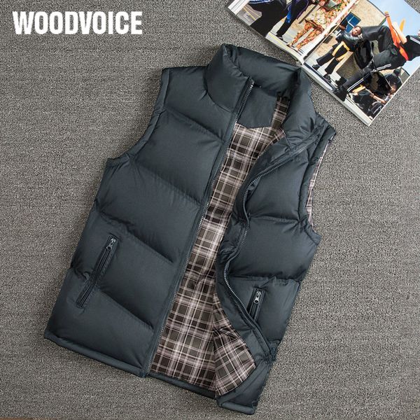 

men's vests stylish 2023 autumn winter warm sleeveless jacket slim fit casual coats s waistcoat west mannen 88 221114, Black;white
