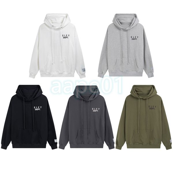 

fashion brand luxury mens hoodie letter print long sleeve solid sweater autumn crew neck pullover womens black white grey green