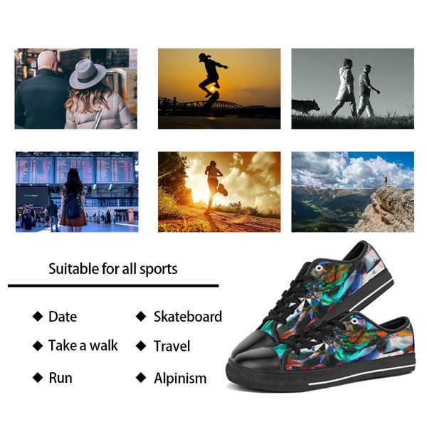 

men stitch shoes custom sneaker hand painted canvas women fashion colorful lows cut breathable walking jogging trainers size 38-45
