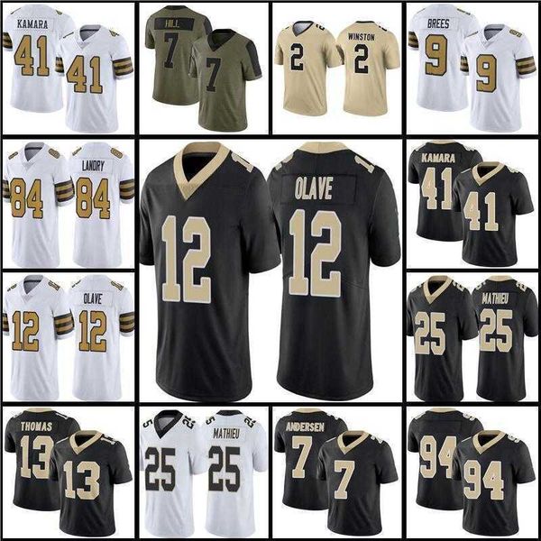 

football jersey new orleans''saints''nfl''jarvis landry 12 chris olave, Black;red
