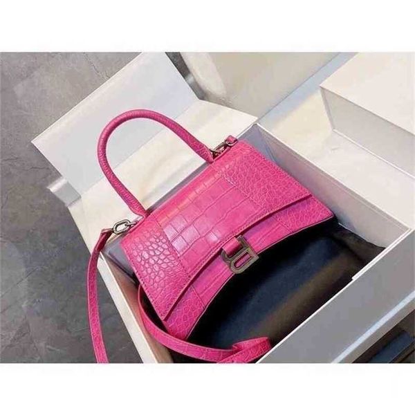 

designer handbags luxurys balencige hourglass bags crocodile leather rare hand-held messenger one shoulder women's x1qi