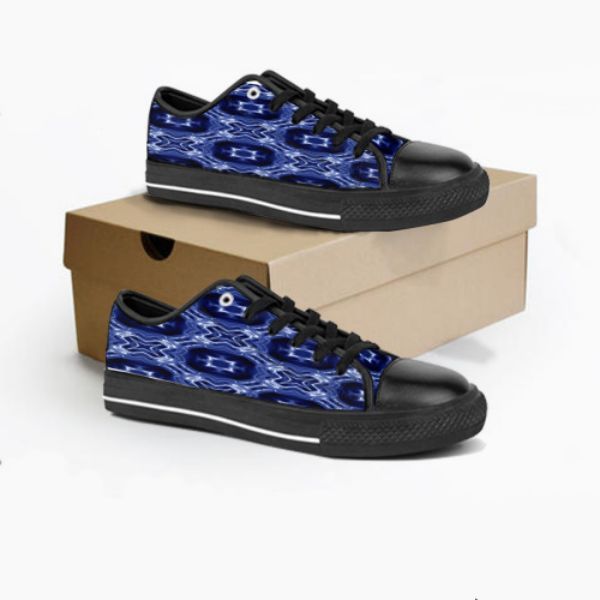 

men stitch shoes custom sneaker hand painted canvas womens fashion black blue low cut breathable walking jogging women trainer