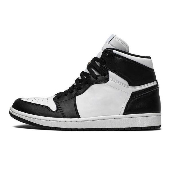 

basketball shoes hyper royal obsidian bred dark mocha university blue light smoke grey men women 1s high og jumpman 1 mens, Black