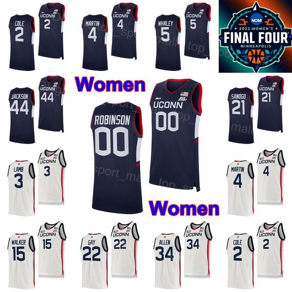 

ncaa final four women uconn huskies college jersey basketball 3 aaliyah edwards 20 olivia nelson-ododa azzi fudd paige bueckers christyn wil, Black