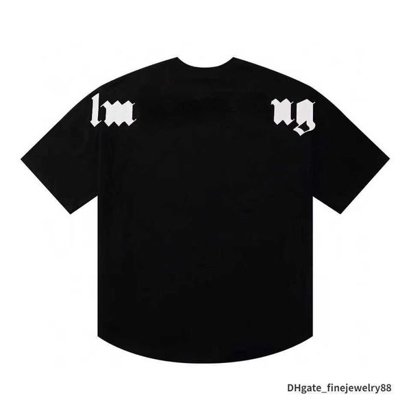 

2022 men's t shirts t shirt palms palmangel city designer limited inkjet graffiti letter printing mens women's sailboat short-slee, White;black