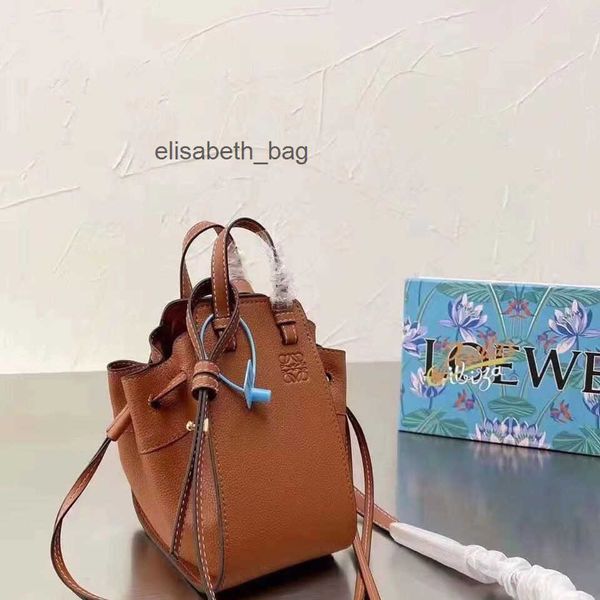 

crossbody loews bags hammock designer lychee pattern two-layer cowhide single shoulder messenger hand in women's packaging