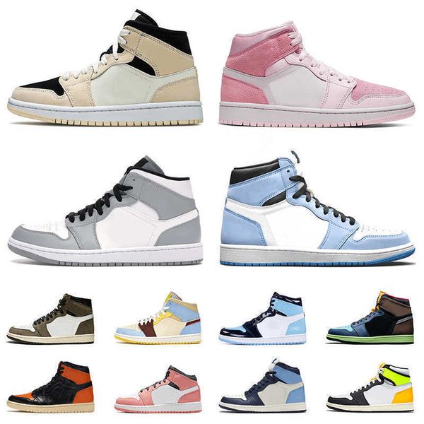 

shoes jumpman mens sneakers for women barely orange university blue digital pink smoke grey 36-47 size, White;red