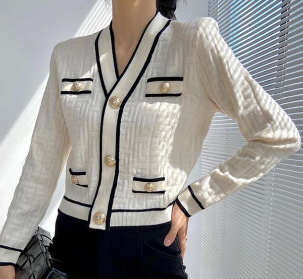 

women's sweaters korean chic elegant knit cardigan long sleeve v-neck vintage slim jumpers stylish fashion ladies, White;black