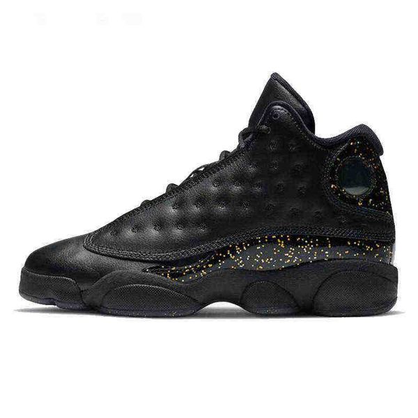 

basketball shoes sneakers trainers gold glitter retro red flint starfish hyper royal reverse men womens 13s jumpman 13 he got, Black