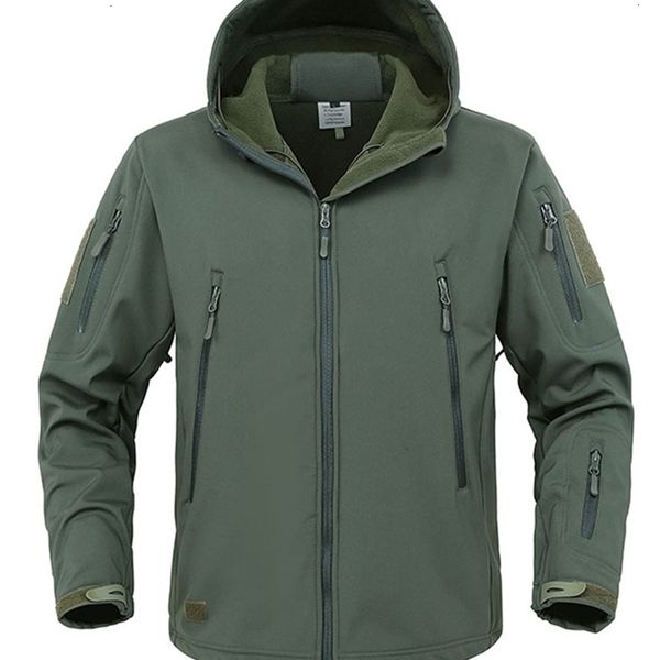 

mens jackets military shark skin soft shell tactical windproof waterproof jacket army combat hooded bomber coats 221112, Black;brown