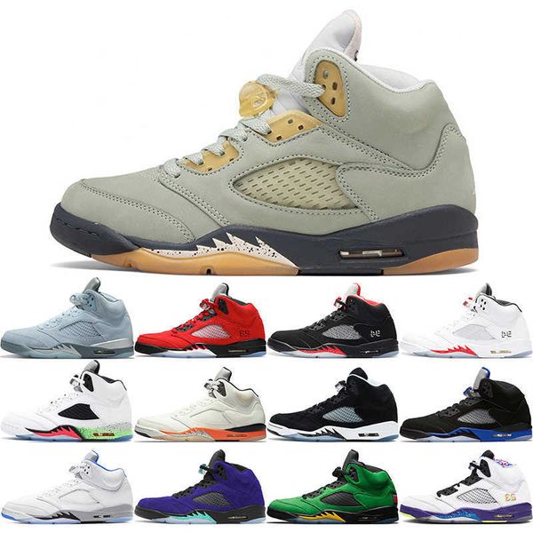 

jumpman 5s 5 basketball shoes jade horizon bluebird raging bull racer blue shattered backboard alternate grape alternate bel fire red mens, Black