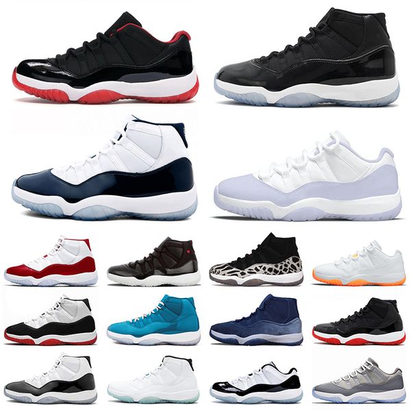 

jumpmans 11s 11 basketball shoes for mens womens cool grey bred low midnight navy pantone cherry cap and gown space jam bleached coral outdo