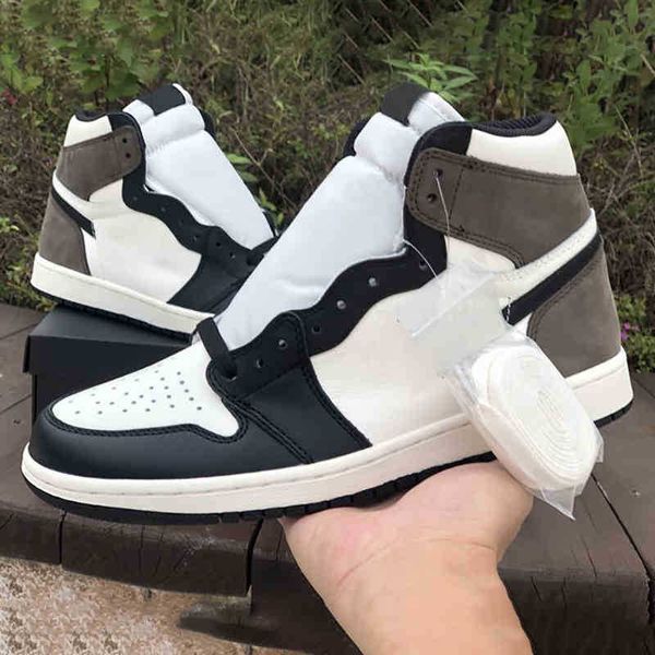 

shoes jumpman 1s dark mocha black and white base heel creating a capable fashion temperament
