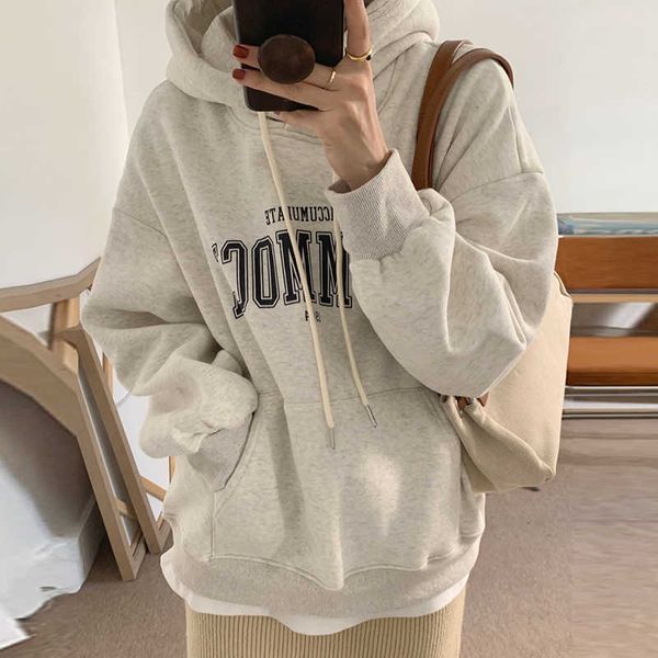 

women's hoodies sweatshirts a small group korean version 2022, Black