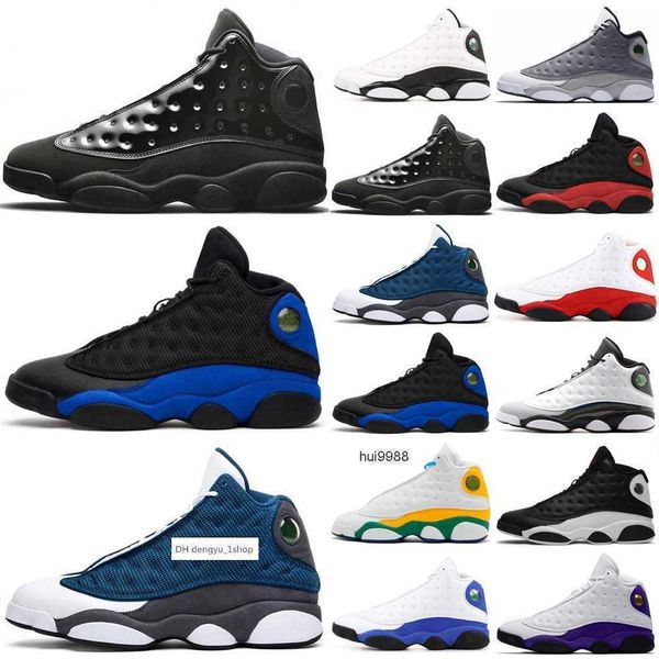 

red flint 13s men basketball shoes 13 mens starfish court purple black hyper royal obsidian powder blue lucky green bred jordas