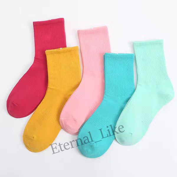 

colorful men women sports socks fashion designer long sockswith letters four season womens and mens stockings casual sock, Black