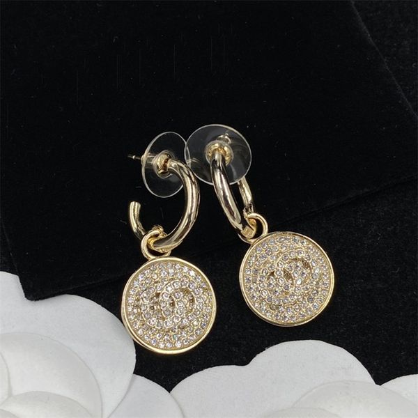 

stud luxury designers women earring fashion mens earrings jewelrys formal women shine diamond pendant studs hoop ear rings wedding party, Golden;silver