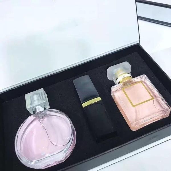 

good price makeup set collection matte lipstick 15ml perfume 3 in 1 cosmetic kit with gift box for women