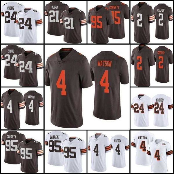 

football jersey cleveland''browns''nfl''2 amari cooper 4 deshaun watson, Black;red