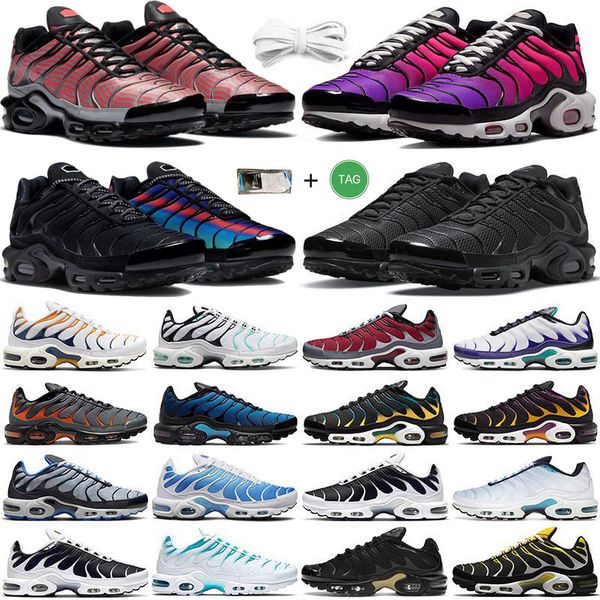

tn tns plus mens running shoes unity triple white black dusk dark smoke grey oreo hyper blue neon crater midnight navy men women trainers sp