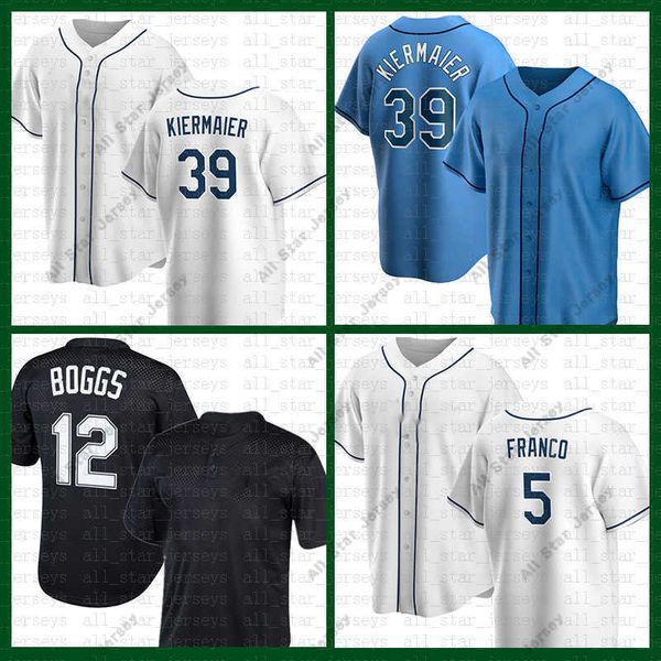 

baseball jerseys tampa bay baseball jersey kevin kiermaier wander franco wade boggs randy arozarena tyler glasnow corey kluber ji-man choi f, Blue;black