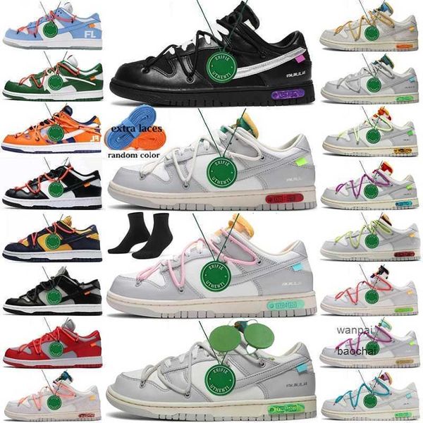 

2023 running shoes platform sneakers trainers grey fog black white paisley court purple big size 47 women mens x dunksb low unc syracuse