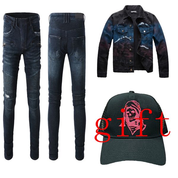 

ladies jeans jacket for men women hoodie and jeans spring autumn sport jackets zipper long sleeve hip hop high street fashion brand pants li, Blue