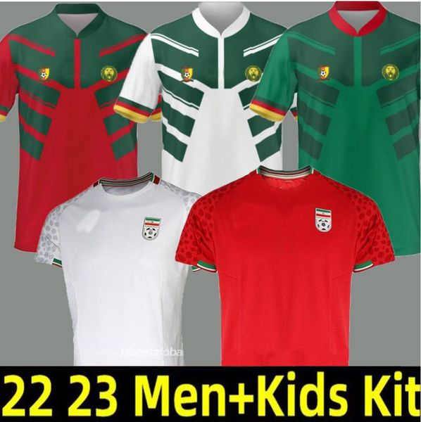 

2022 cameroon soccer jerseys iran mehdi taremi aboubakar ondoua hongla bahoken onana 23 n'koudou toko.ekambi choupo-moting jahanbakhsh, Black;yellow