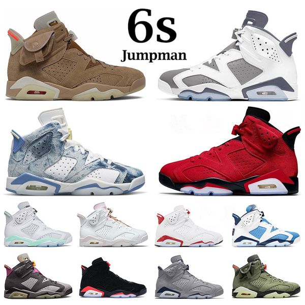 

original jumpmans 6 6s basketball shoes for mens womens washed denim toro iv georgetcown cool grey unc cactus jack red oreo big size 13 spor
