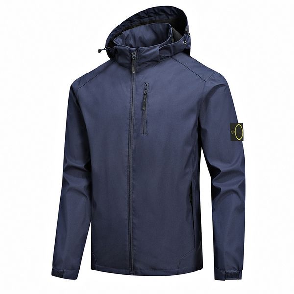

2023 plus size coat brand jacket small standard function stone jacket island charge coat casual light hooded men's and women's jac, Black;brown