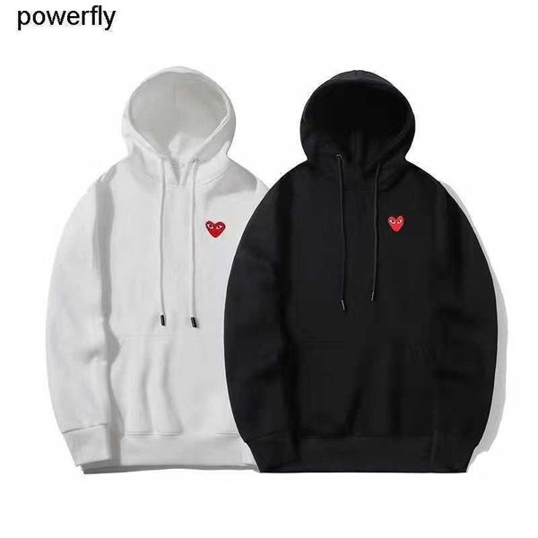 

men's hoodies sweatshirts designer plays love embroidered hooded sweater casual men women fashion streetwear hoodei, Black