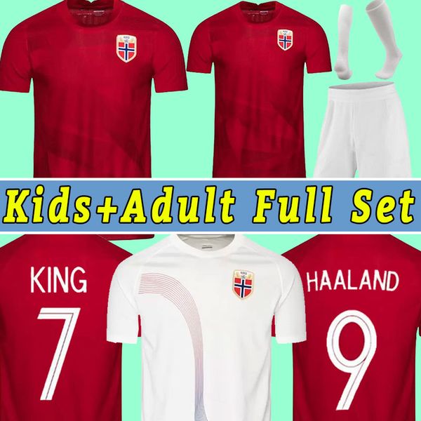 

jersey norwegian soccer jerseys haaland odegaard football shirts national team king elyounoussi berge normann jersey men kids kit football, Black;yellow