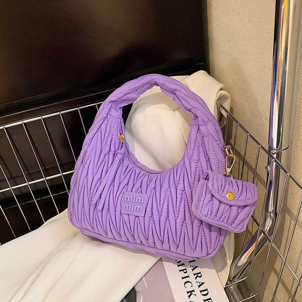 

shoulder bags designer fashion mm handbags wrist embroidery women's 2022 new versatile ins handbag popular one fold underarm rbbv young