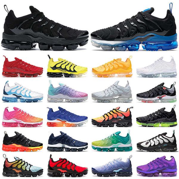 

2023 tn plus men women running shoes triple red black barely volt tennis ball atlanta berry royal creamsicle hyper blue mens trainers w21m, Black;white