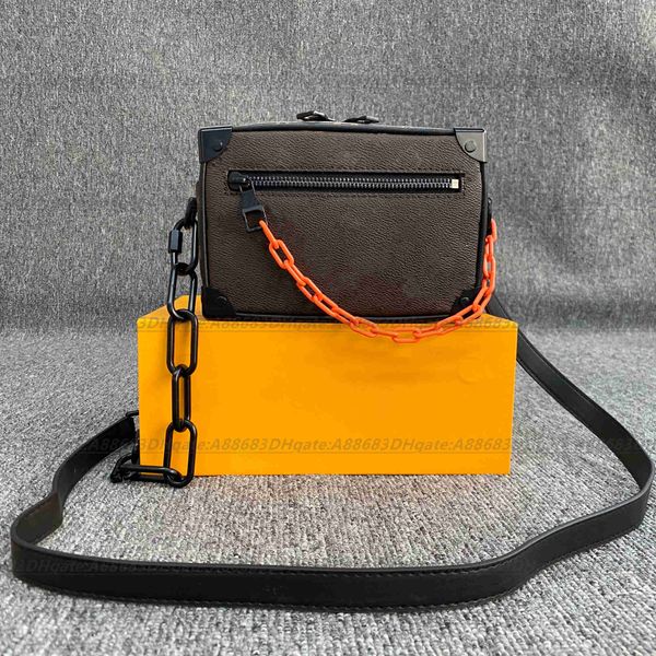 

quality lvity luxury designer handbag bags chest pack lady m44735 tote wallets chains handbags soft trunk original purse bag leather wallet