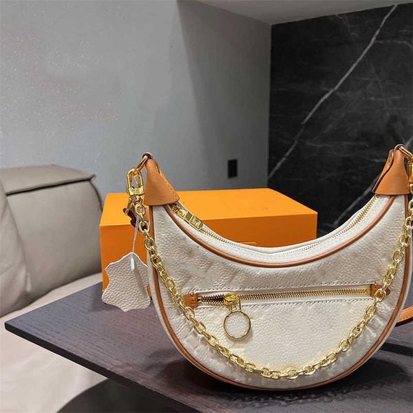 

shoulder bags body women hobo bag half-moon luxury cross wallet cosmetic croissant baguette designer underarm handbag metal chain loop bag