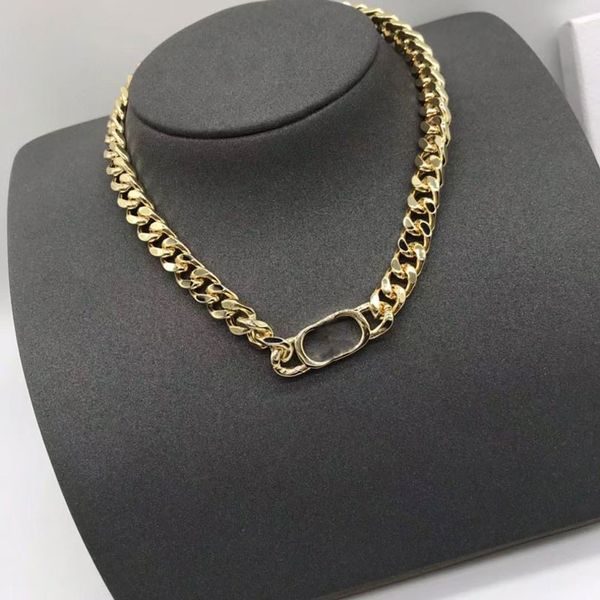 

gold necklace cuban link mens chain for women brandjewelry tennis chains luxury designer necklace engagement gift alloy party jewelry design, Silver