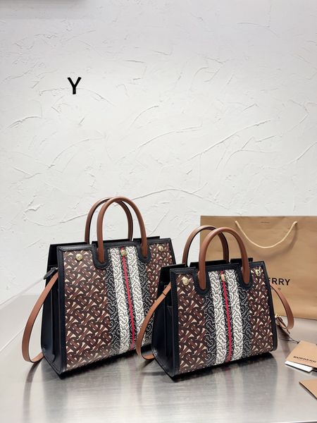 

women fashion designer luxurys handbags fall/winter new printed striped studs shoulder crossbody tote bag